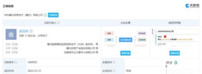 中科曙光進軍山城，3億資本布局重慶信息系統(tǒng)集成服務新藍圖